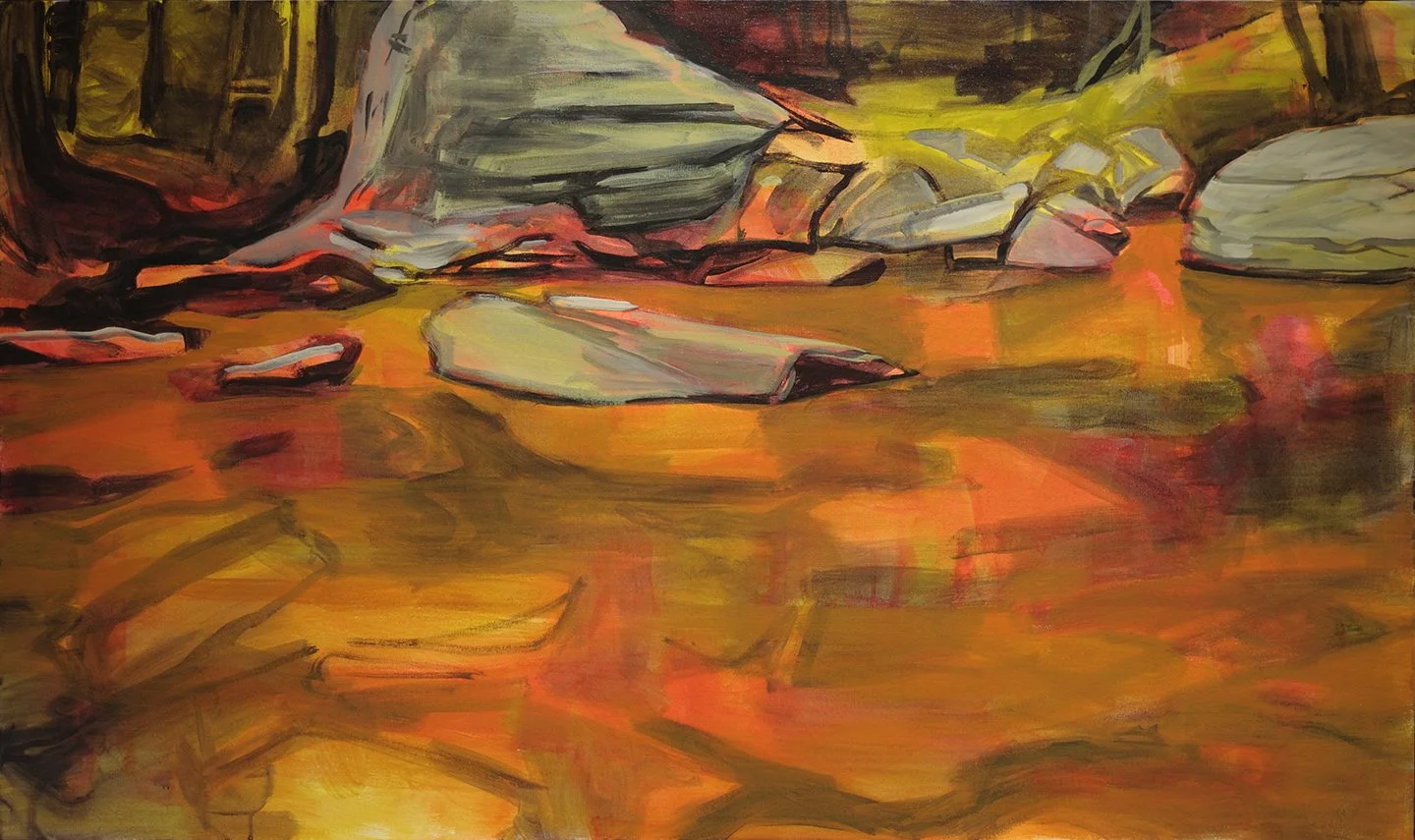 Candy Rocks, 2023, Acrylic on canvas, 47 × 28 inches