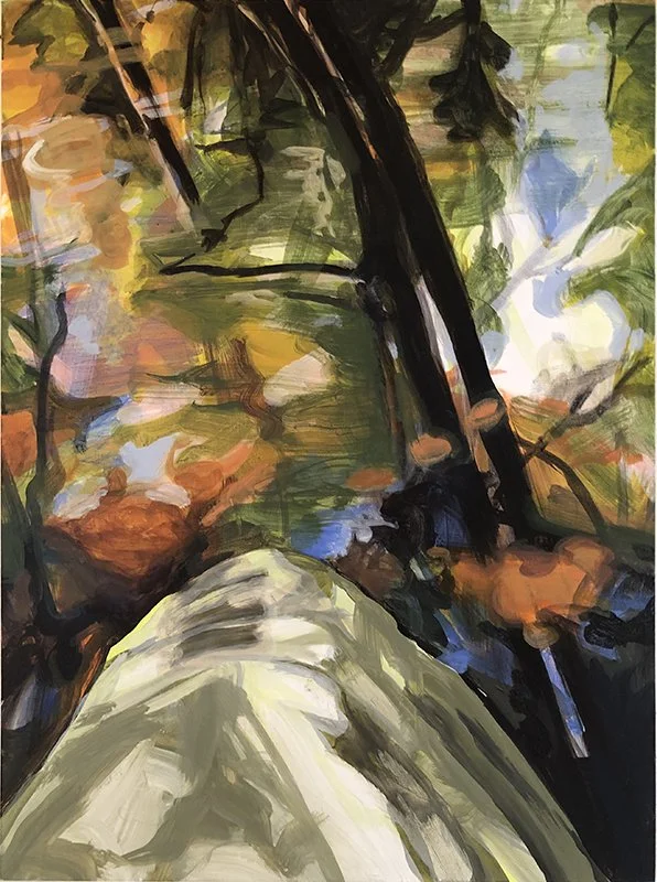 Water & Rock, 2021, Acrylic on panel, 24 x 18 inches