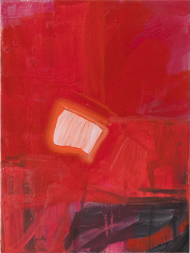 Red flint, 2019, Acrylic on canvas, 16 x 12 inches