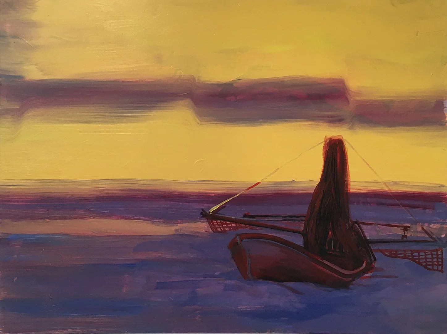 Ghost, 2017, Acrylic on panel, 24 x 30 inches