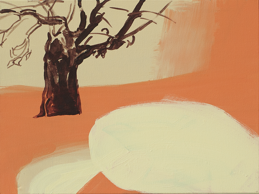 Apple Tree, 2019, Acrylic on canvas 12 x 16 inches