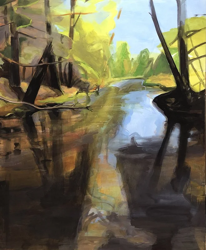 Ten Mile, 2021, Acrylic on canvas, 36 x 44 inches