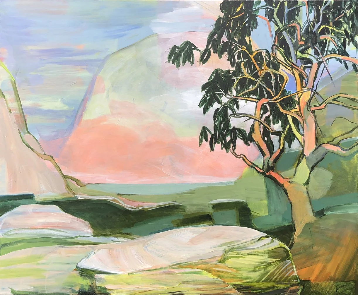 Interval, 2020, Acrylic on canvas, 36 × 40 inches 