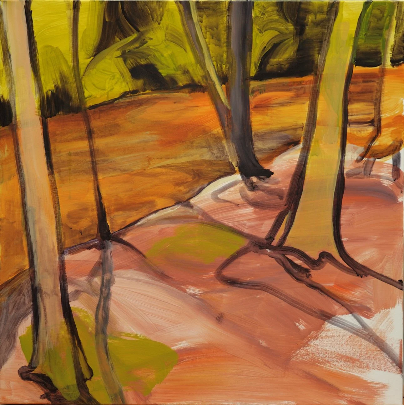 Trespass, 2023, Acrylic on canvas, 24 x 24 inches