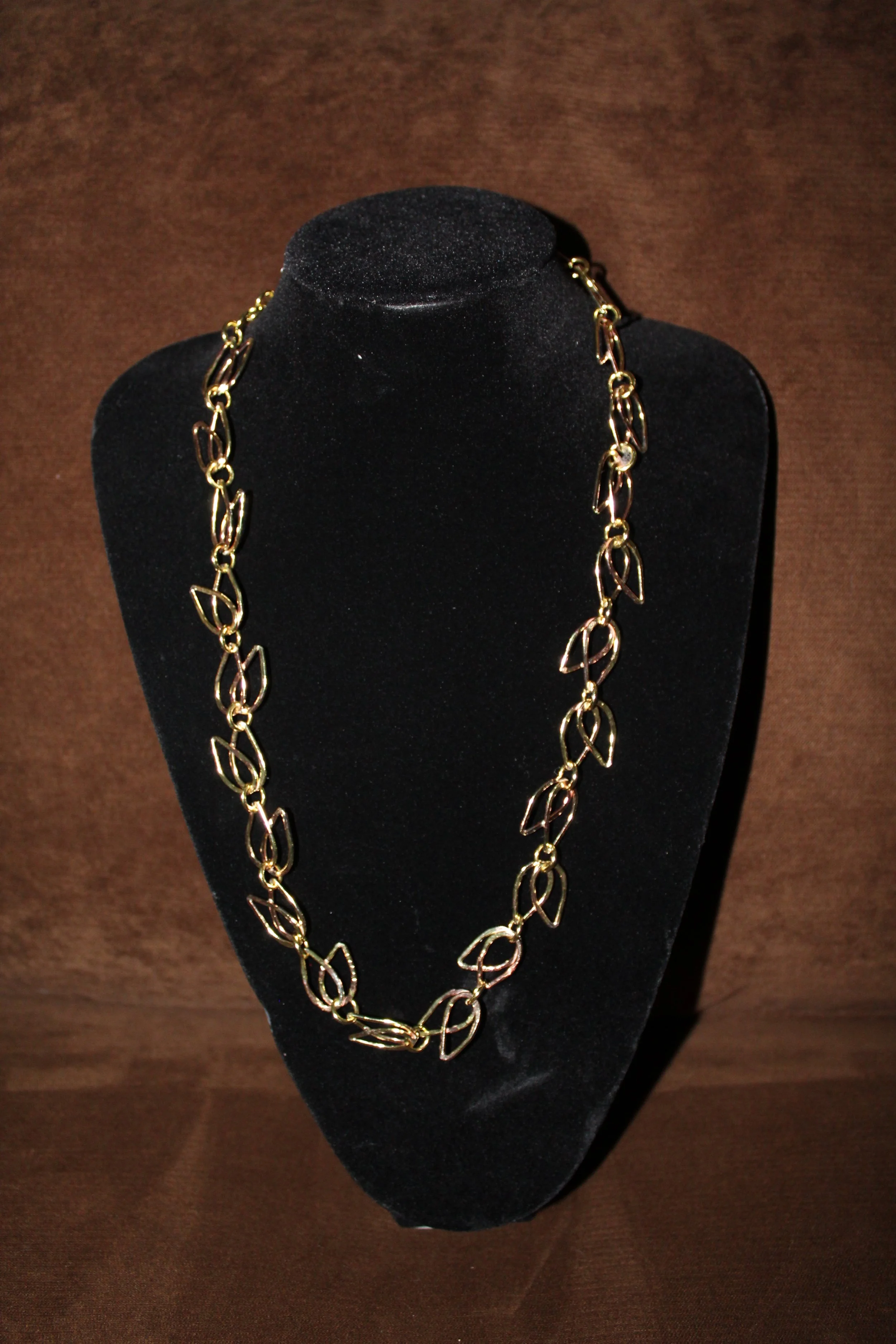 necklace: brass & sterling silver