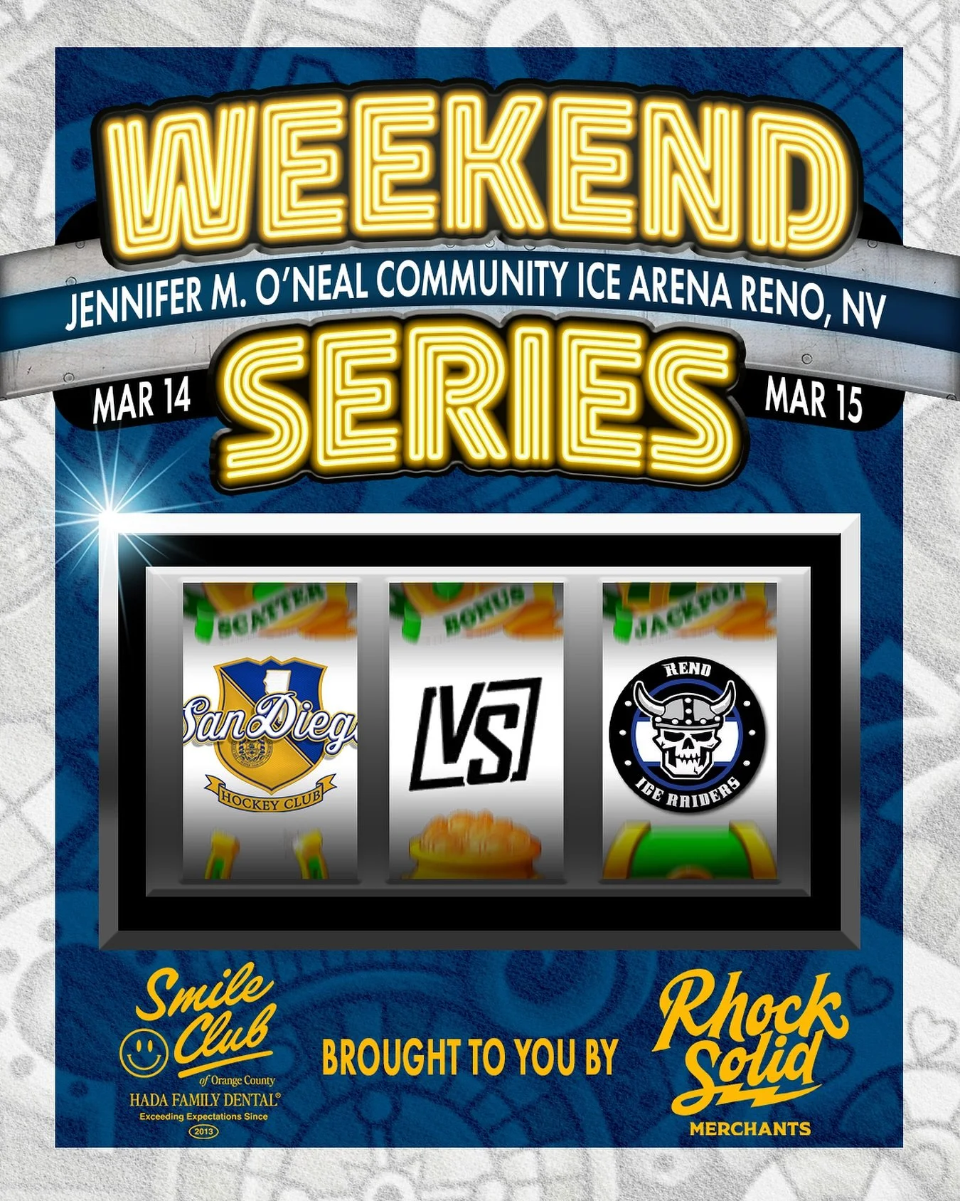 The San Diego Hockey Club is packing up the sticks, the gear, and probably a few bruises for one last road trip of the season!🚨🏒
We’re heading to Reno to take on the Ice Raiders in a series that’s sure to have big hits, big goals, and