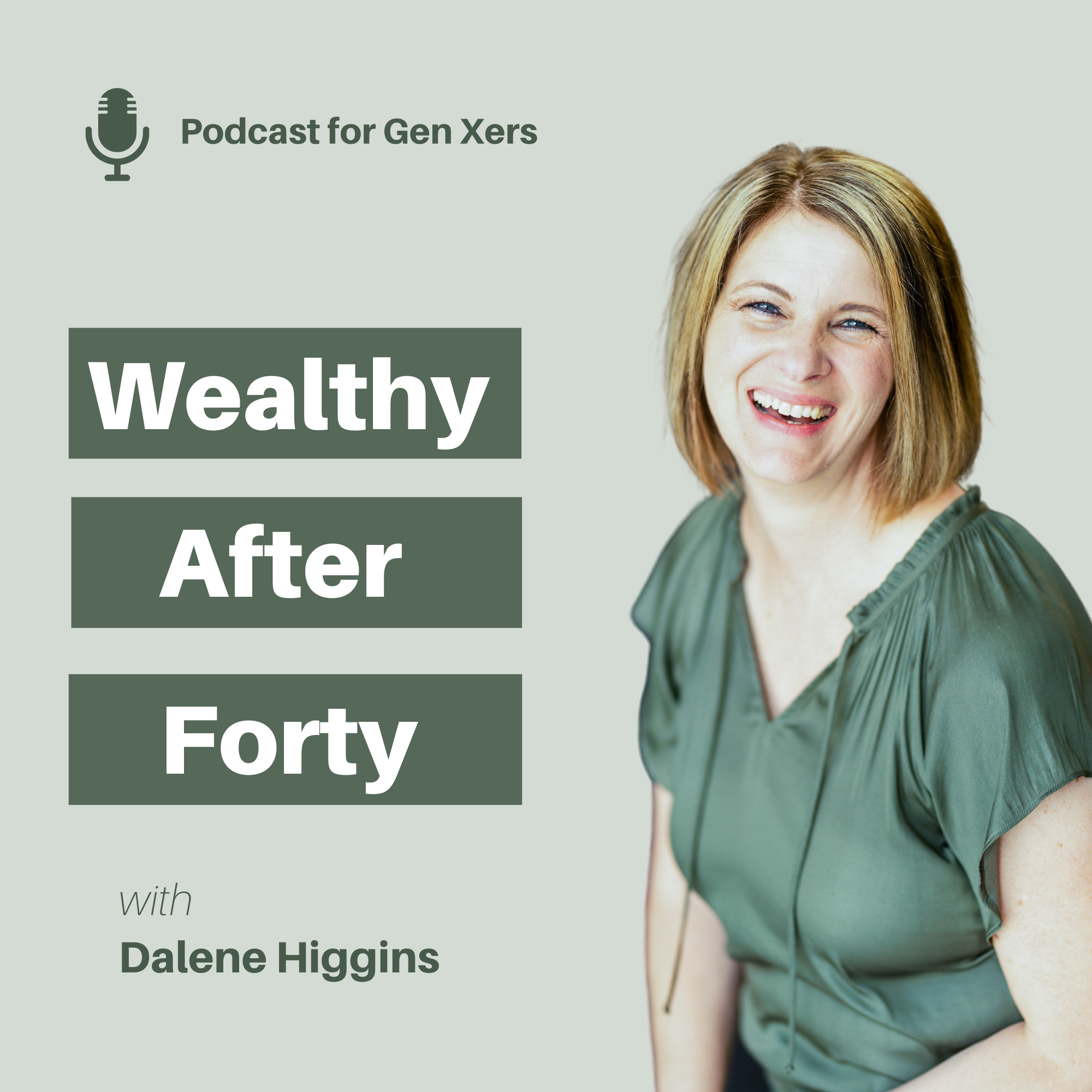 logo for the wealthy after 40 podcast