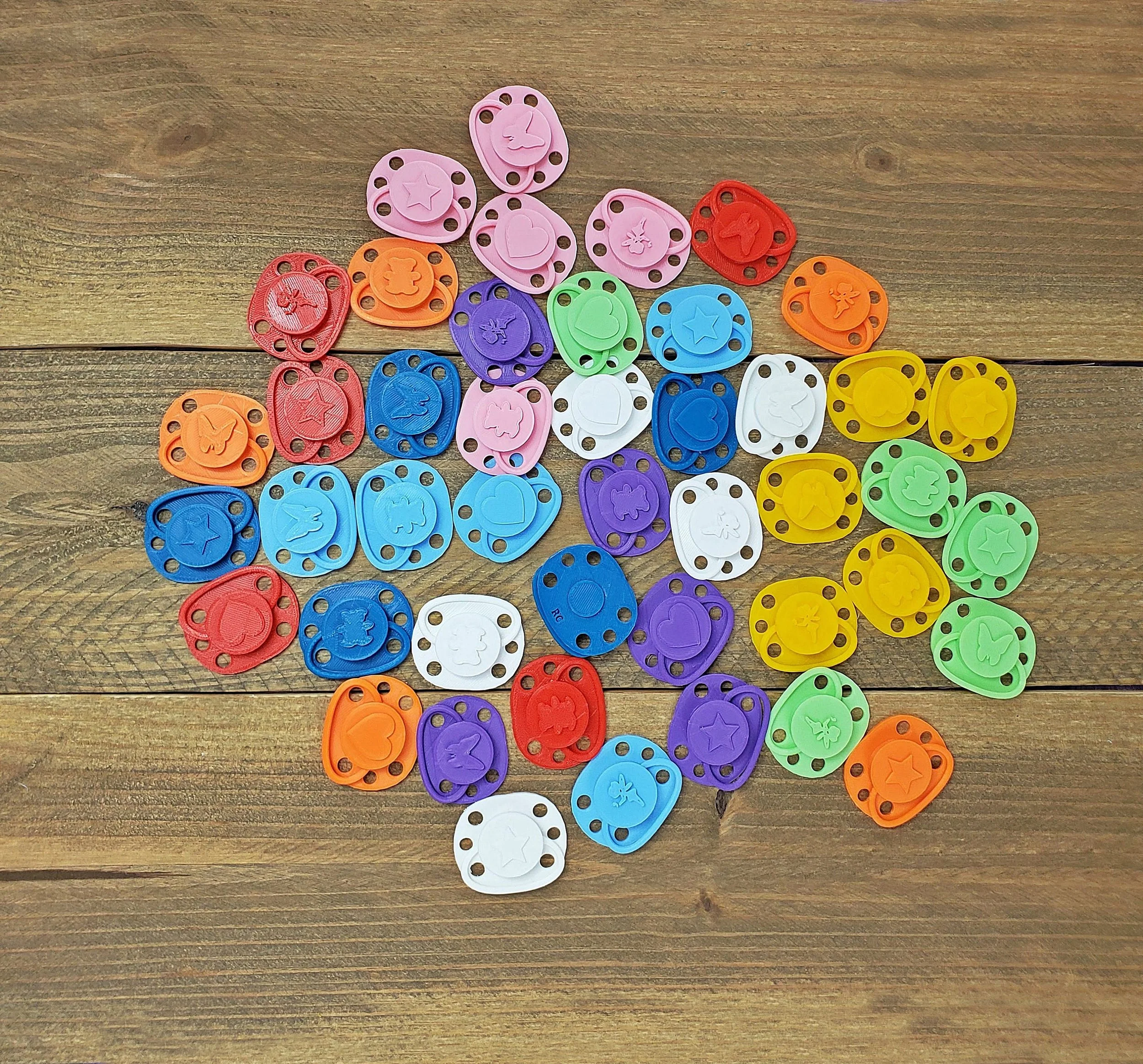 Magnetic pacifier kit, Large paci for 20 inch plus dolls, Baby doll accessories, Reborn doll binky