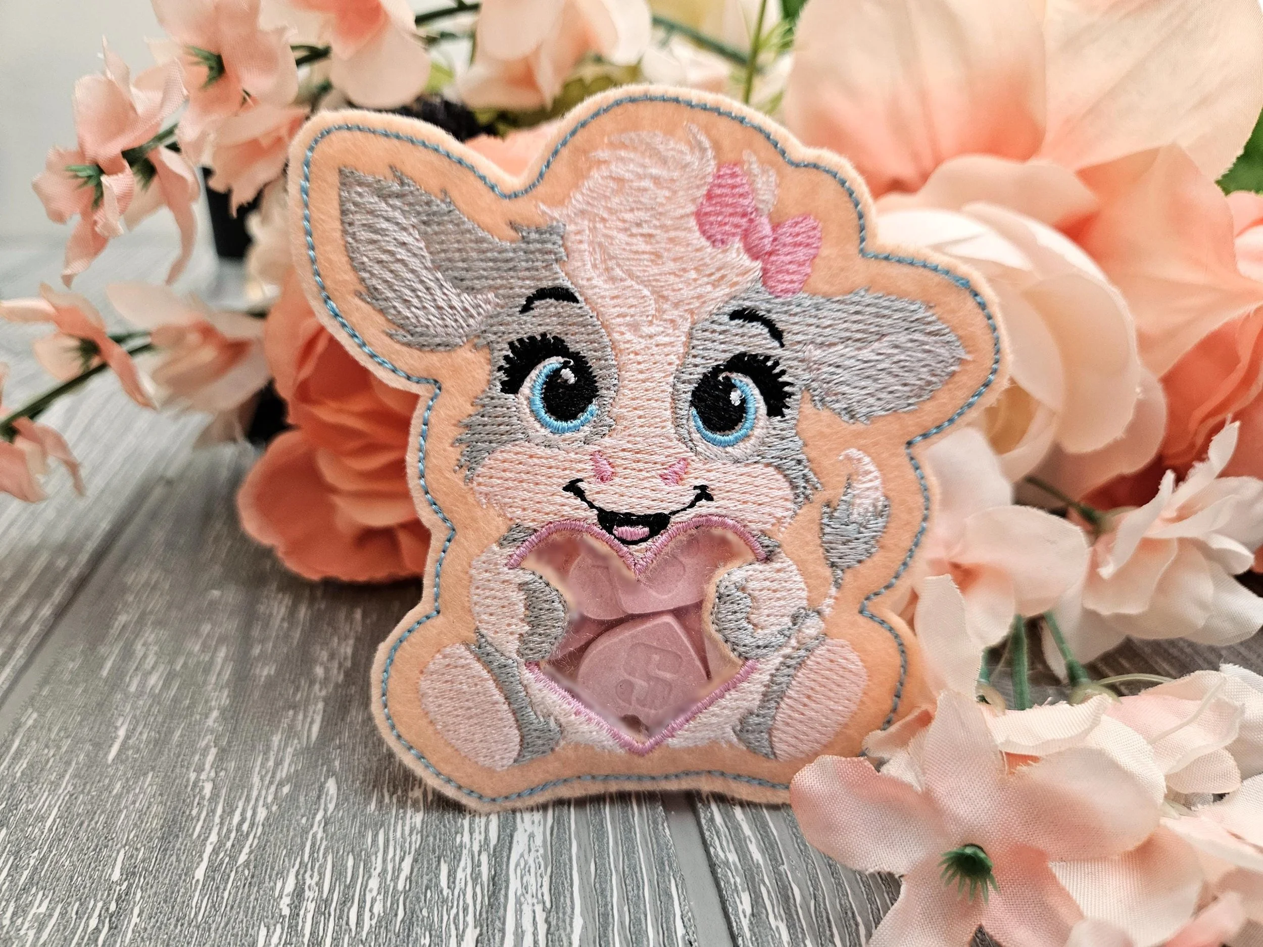 Cow Candy Treat Bag ITH Embroidery Design