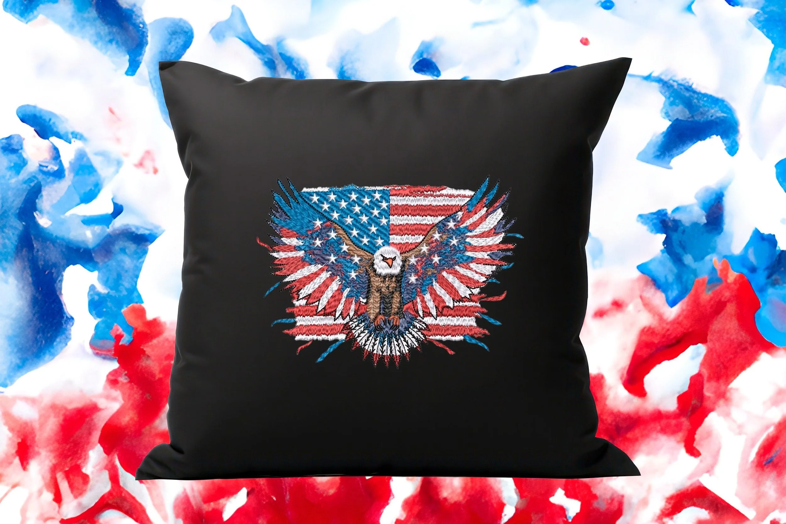 Eagle Flag Patriotic digital embroidery design