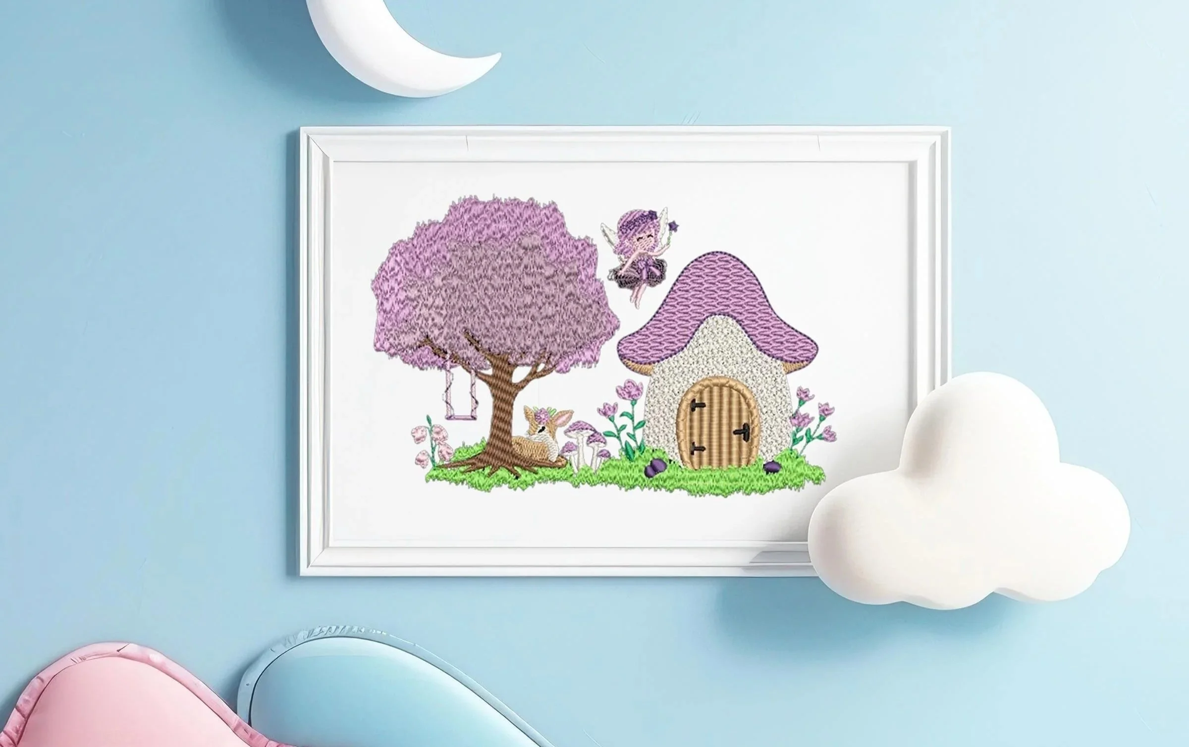 Fairy Home digital embroidery design