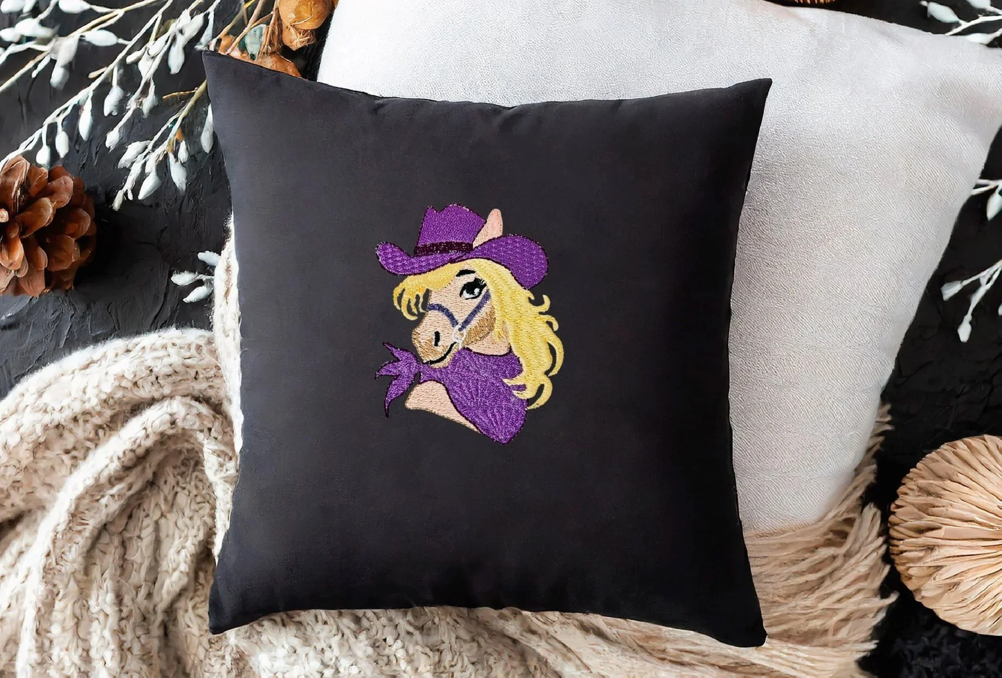 Fancy Pony digital embroidery design