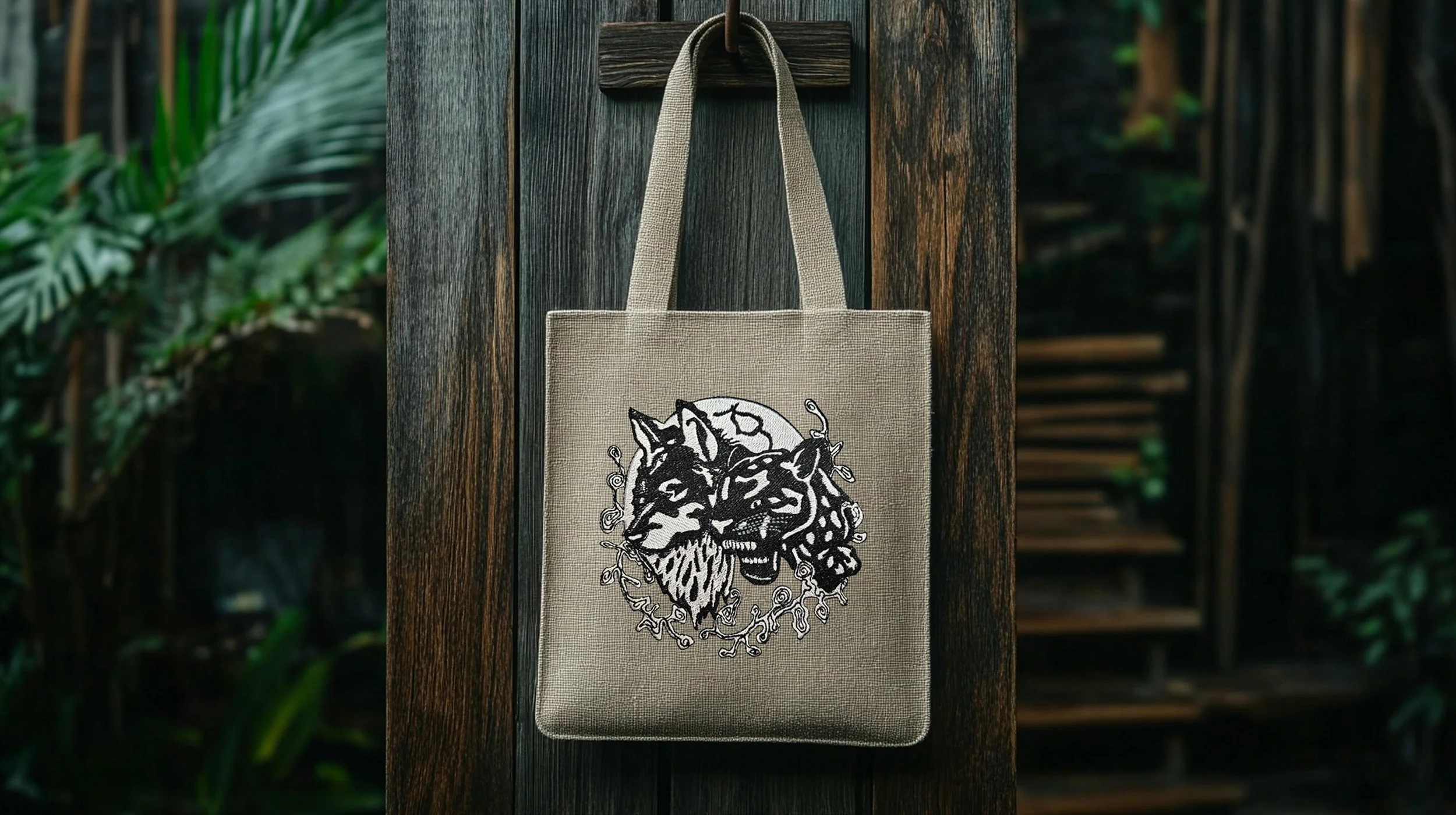 Wolf Panther Digital Embroidery Design