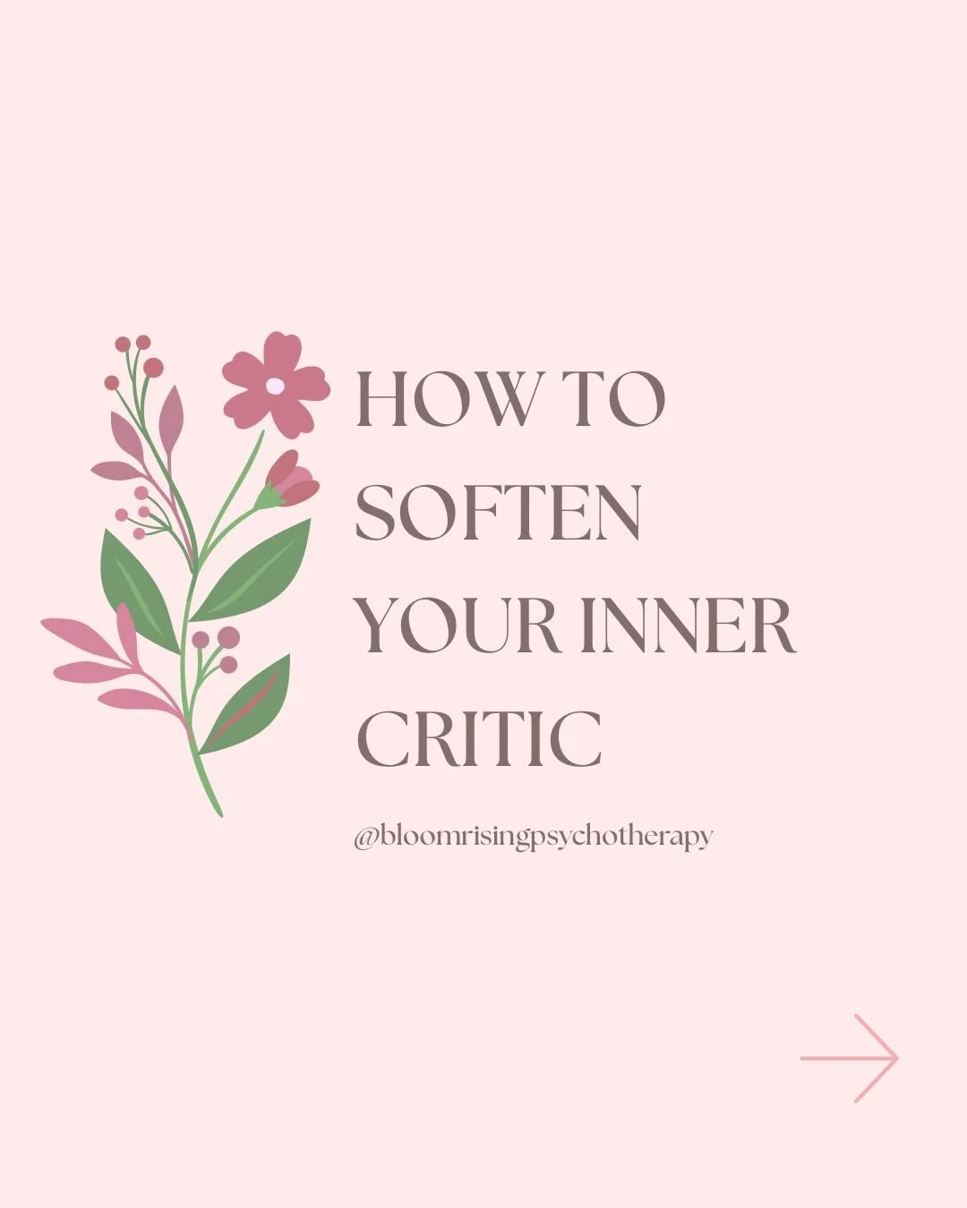 Your inner critic isn&rsquo;t the enemy, it&rsquo;s a protective part that learned to be loud to keep you safe.

But harsh doesn&rsquo;t &ne; helpful.

Next time it shows up, try this:
✨ &ldquo;A part of me is feeling critical right now.&rdquo;
✨ &ld