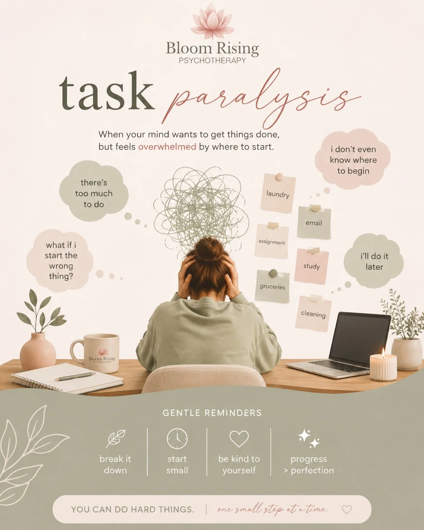 Ever sit down to get something done&hellip; and suddenly your mind goes blank? Sounds like you have task paralysis.

Task paralysis isn&rsquo;t laziness or a lack of motivation. It&rsquo;s what can happen when your brain feels overwhelmed by the size