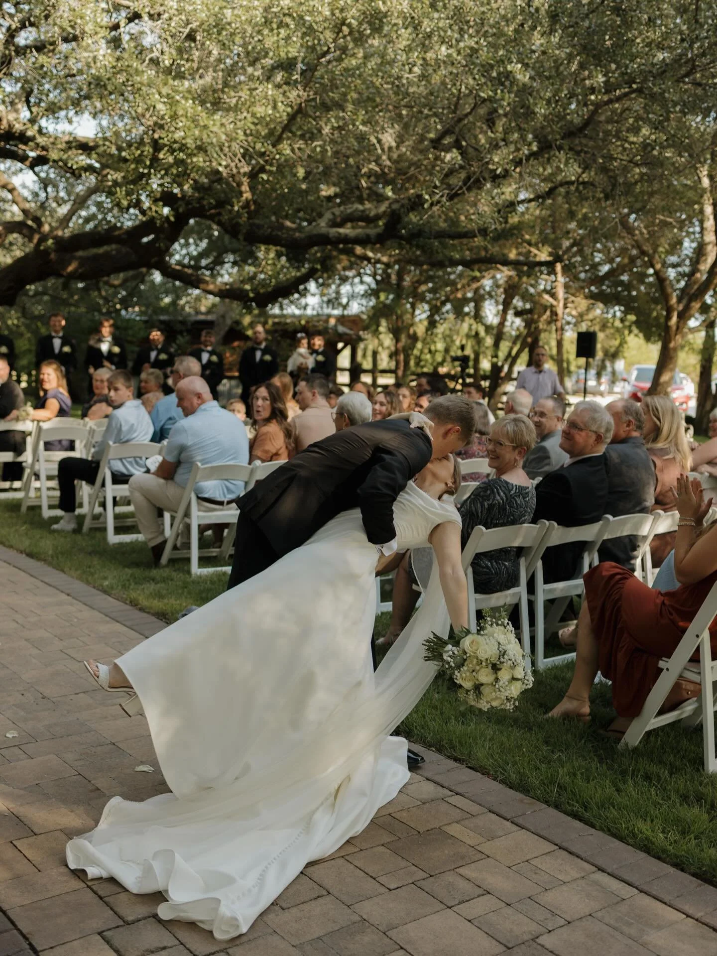Joyful first moments as husband and wife ✨

Second shot for @abbyophoto_