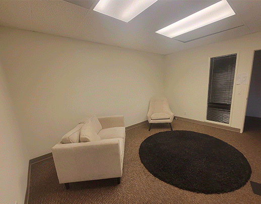 Various stages of a podcast set build and set design by OC Videography.