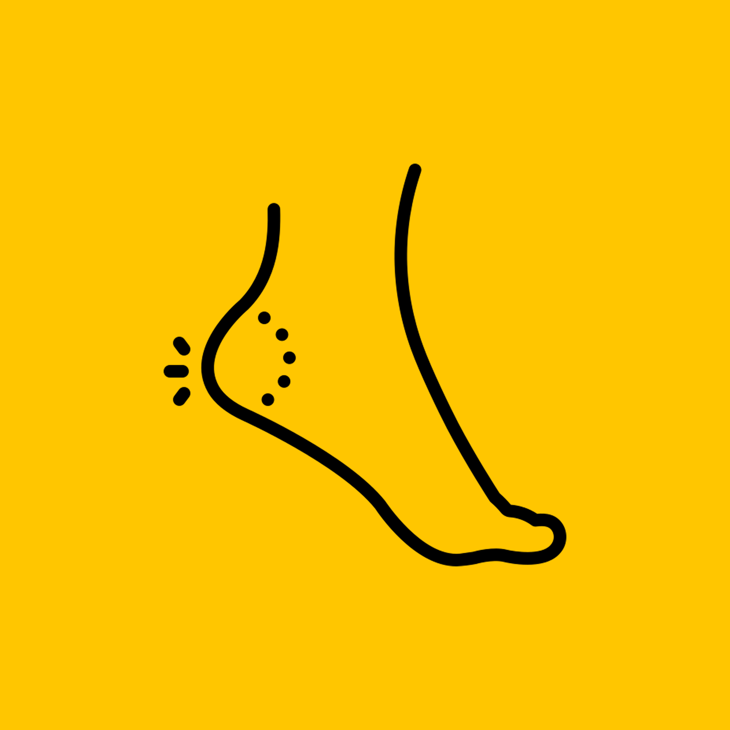 Icon of a heel pain