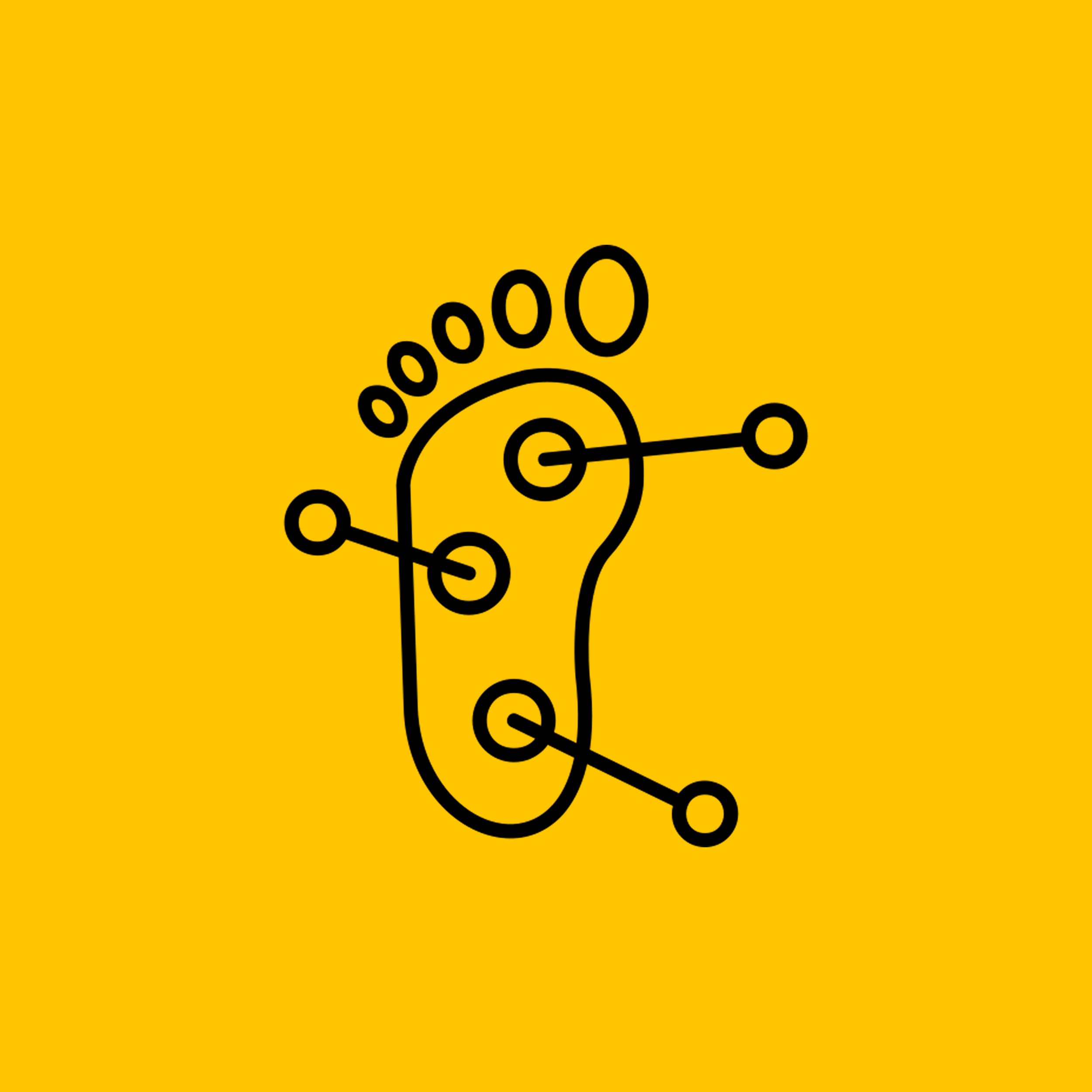 Icon of a corn and calluses