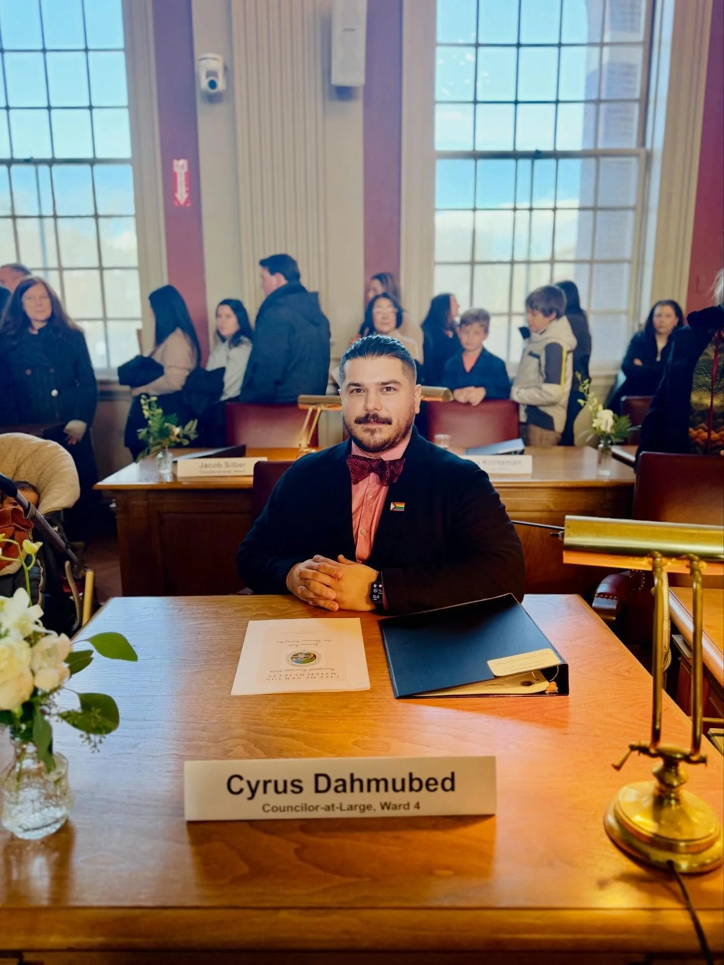 🏛️ INAUGURATION DAY - 1/1/26 🏛️

A little throwback Thursday to my first Swearing In, made possible by everyone who helped in so many ways on my campaign! After starting the day with a light snow, @newtonmayormarc, all 24 City Councilors, and sever