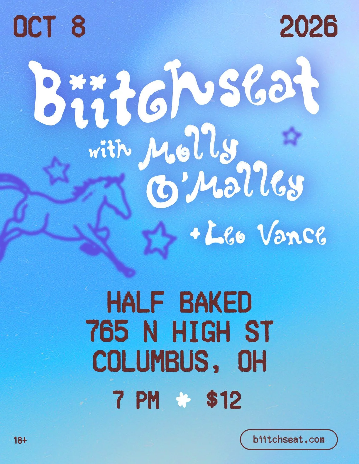 MOLLY O’MALLEY + BIITCHSEAT w/ LEO VANCE 