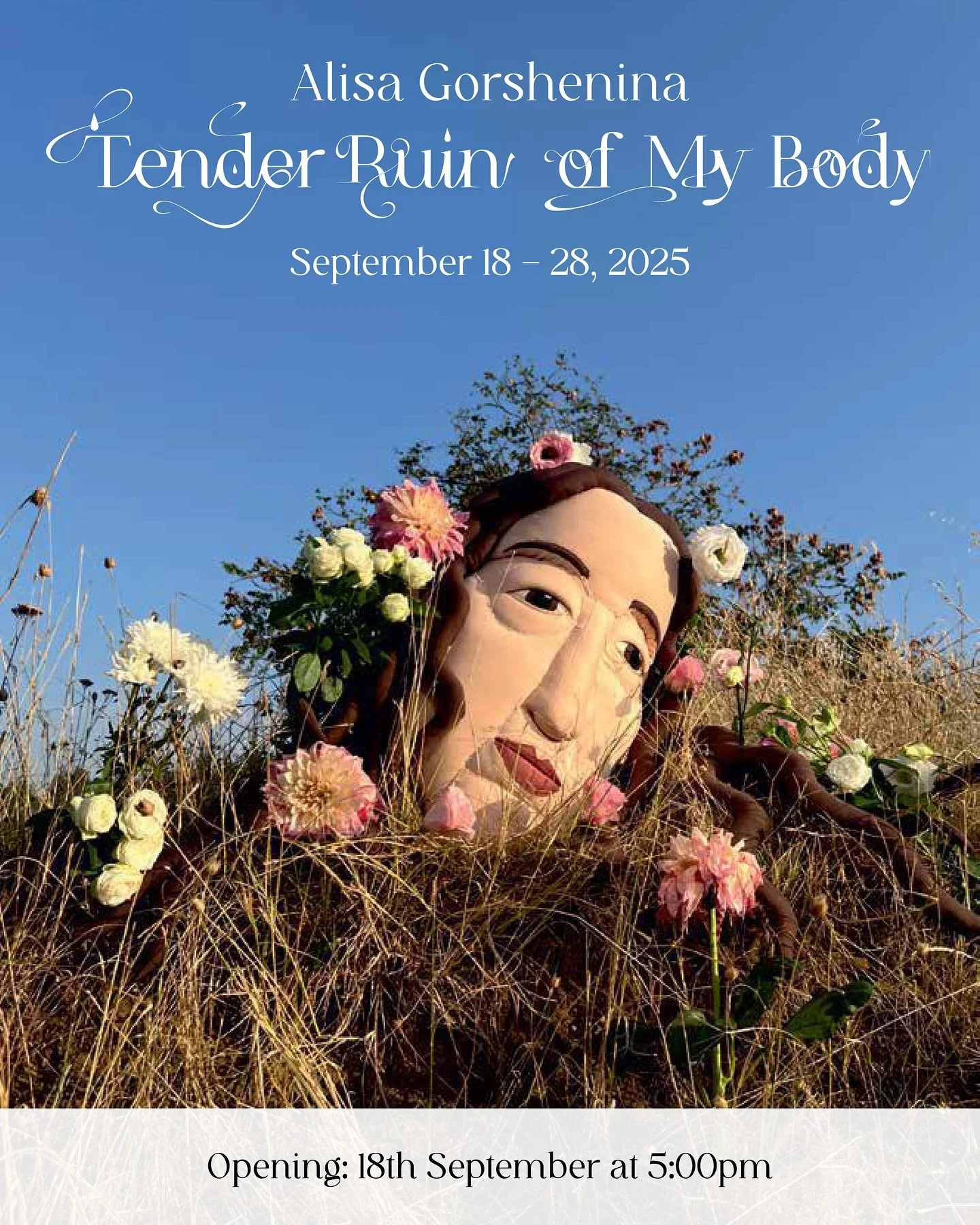 Join us for the opening of &ldquo;Tender Ruins of My Body&rdquo;: an exhibition of Alisa Gorshenina&rsquo;s works curated by Mariia Kalugina

&ldquo;The hills carry on a person, a mistress body that is torn and vulnerable but who continues to live an