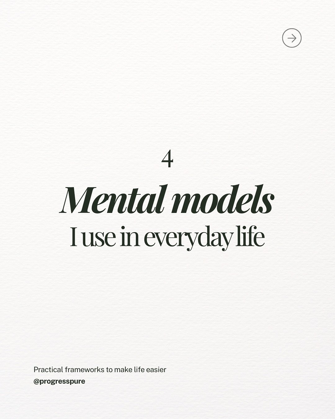 These are 4 mental models / tools which have helped me massively rewire my brain to simplify life 🌸

1. A physical exercise you can do for the first one: think about where your feet are. Are bring your mental self in alignment with your physical sel