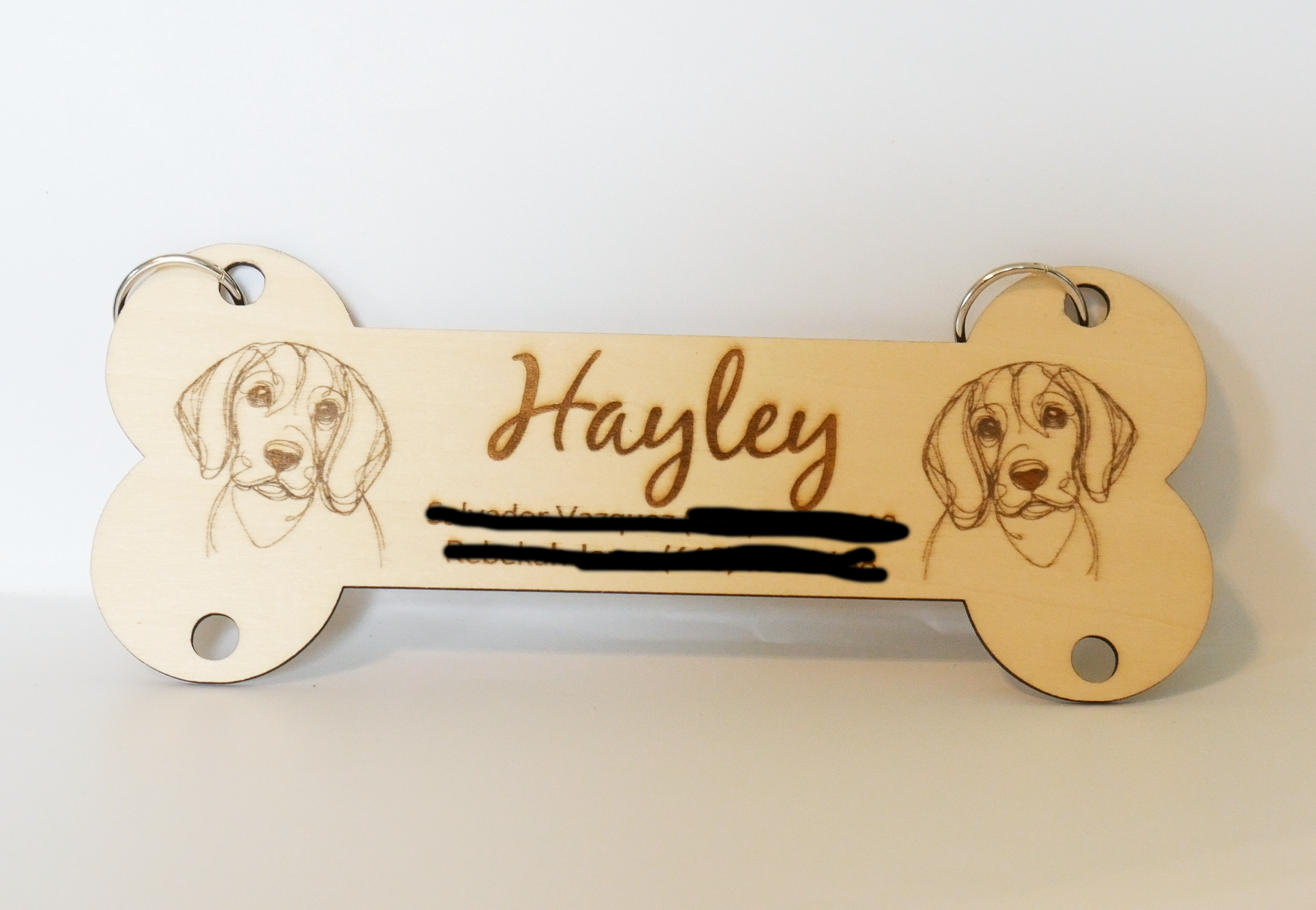 Custom Engraved Wooden Crate Signs