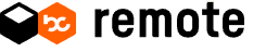 Logo mit Text 'remote' auf weißem Hintergrund