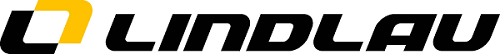 Lindlau Logo in Schwarz, Weiß und Gelb