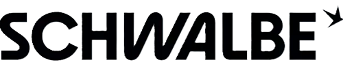 Logo mit der Aufschrift 'SCHWALBE' und einem kleinen Schwalben-Symbol