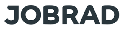 Das Logo von JOBRAD mit schwarzem Text auf weißem Hintergrund