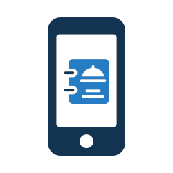 Icon of a smartphone with a receipt or document on the screen