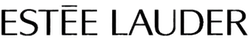 Partial view of the Estée Lauder logo on a dark background.