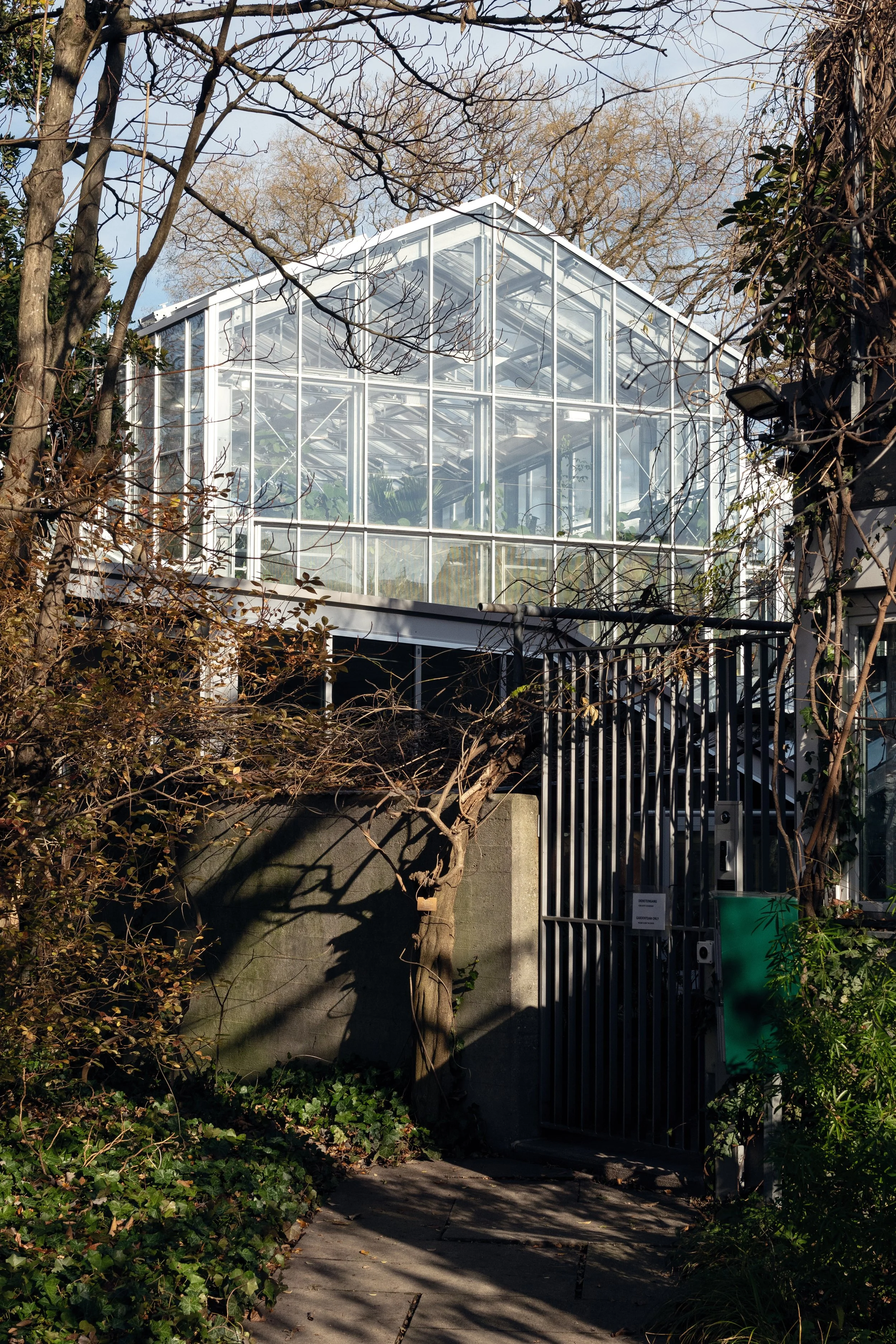 A green house in the botanical garden in Basel