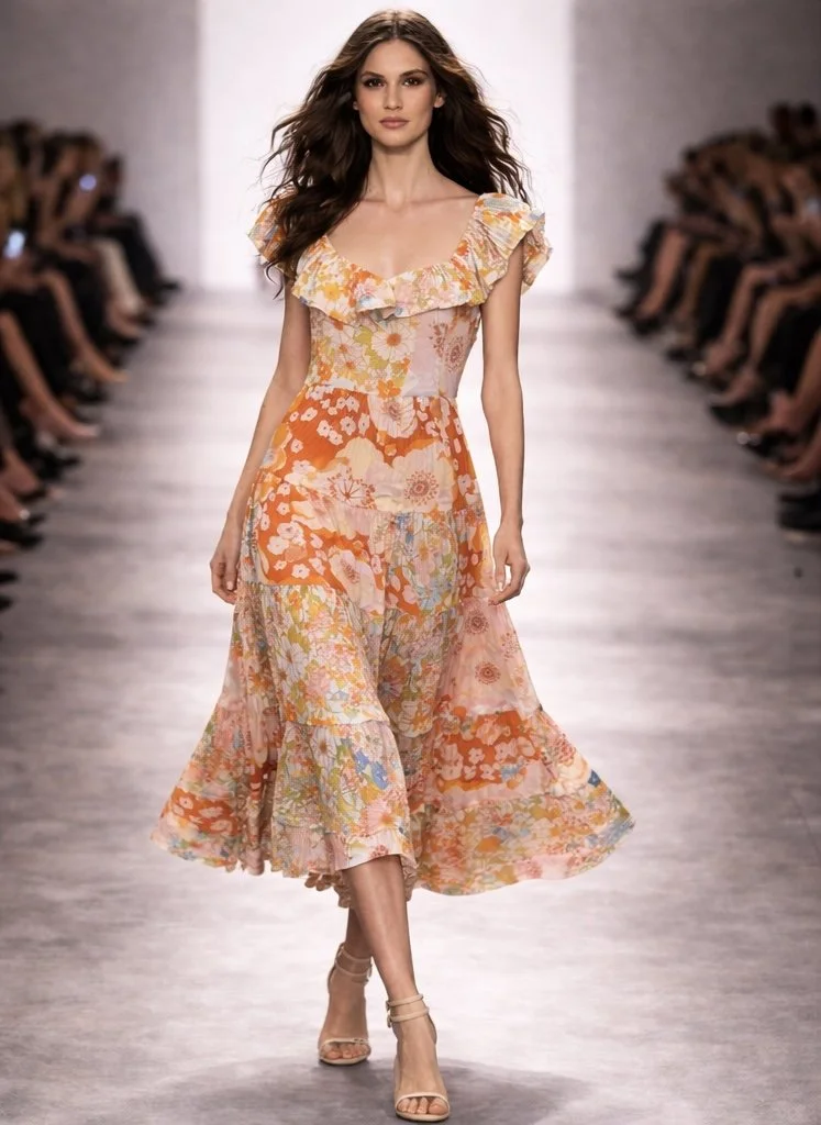 The Capri Sunset Dress