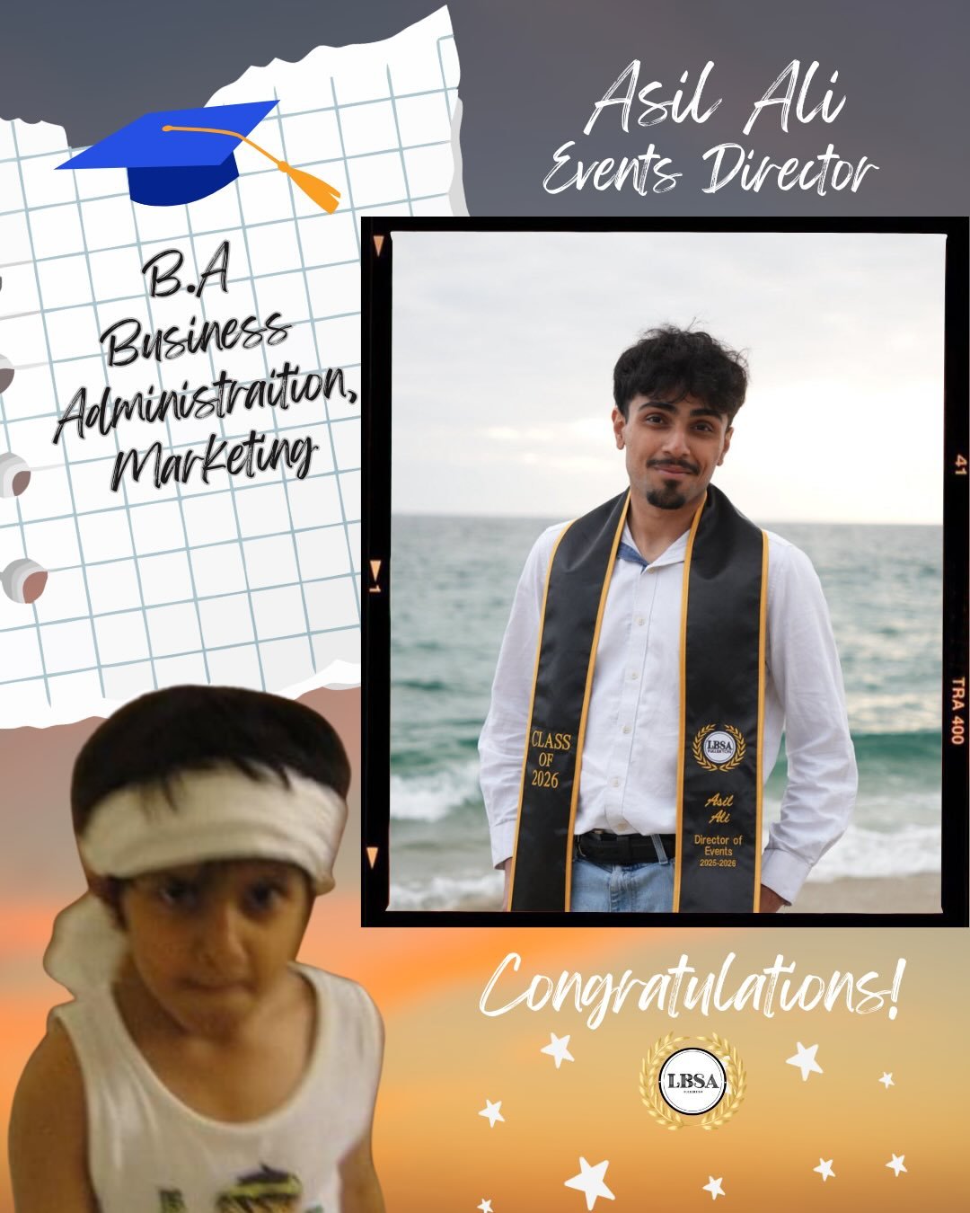 Congratulations to our Events Director, Asil!⭐️

Swipe to read what he has to say about being apart of LBSA and see his favorite memories from being on executive board!💐