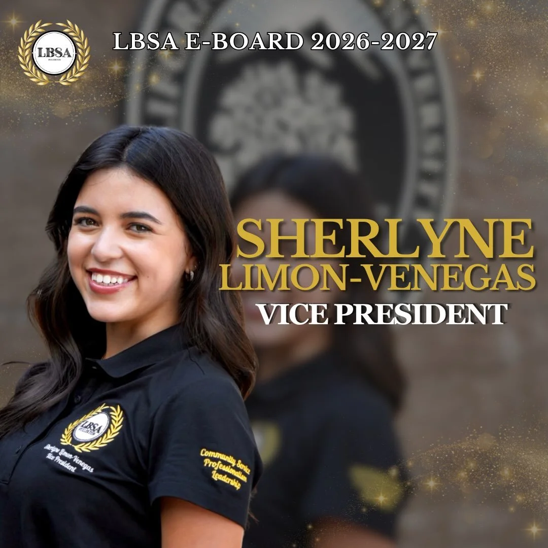 ✨Introducing LBSA&rsquo;S 2026-2027 Vice President, Sherlyne Limon-Venegas✨

Swipe to get to know more about Sherlyne!