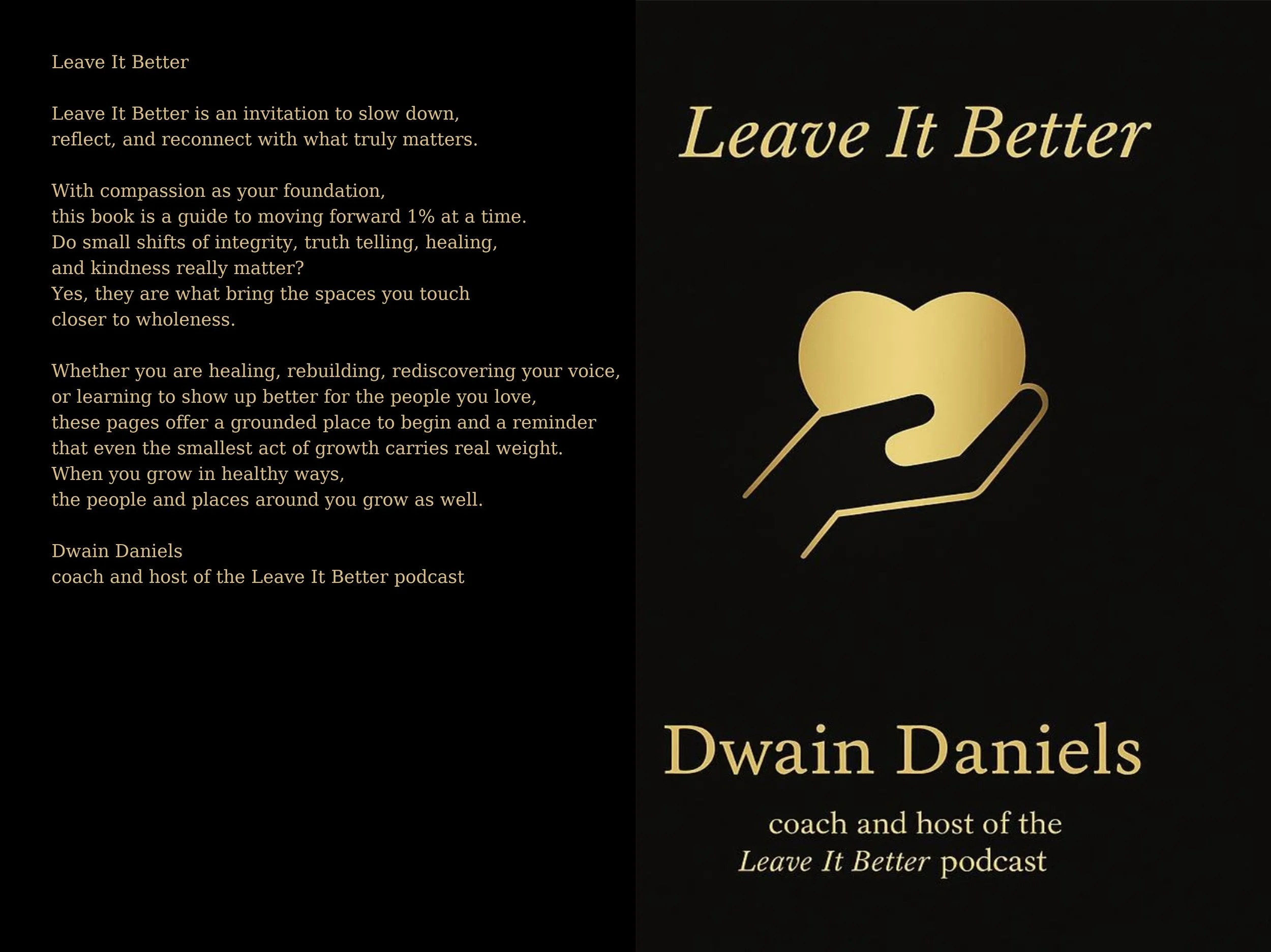 Leave It Better: A Guided Journey to Becoming Your Best Self