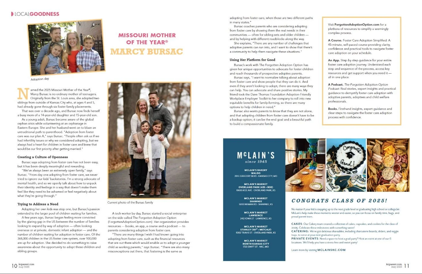 Kansas City Parent Magazine — Missouri Mother of the Year® Feature