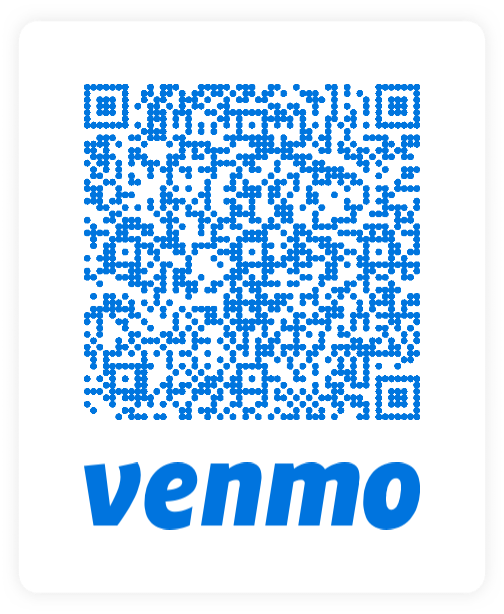 Venmo QR code leading to Giant Runt's profilr