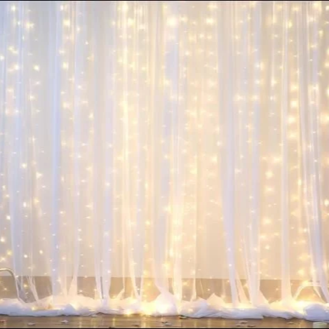 White Tulle with Lights 
