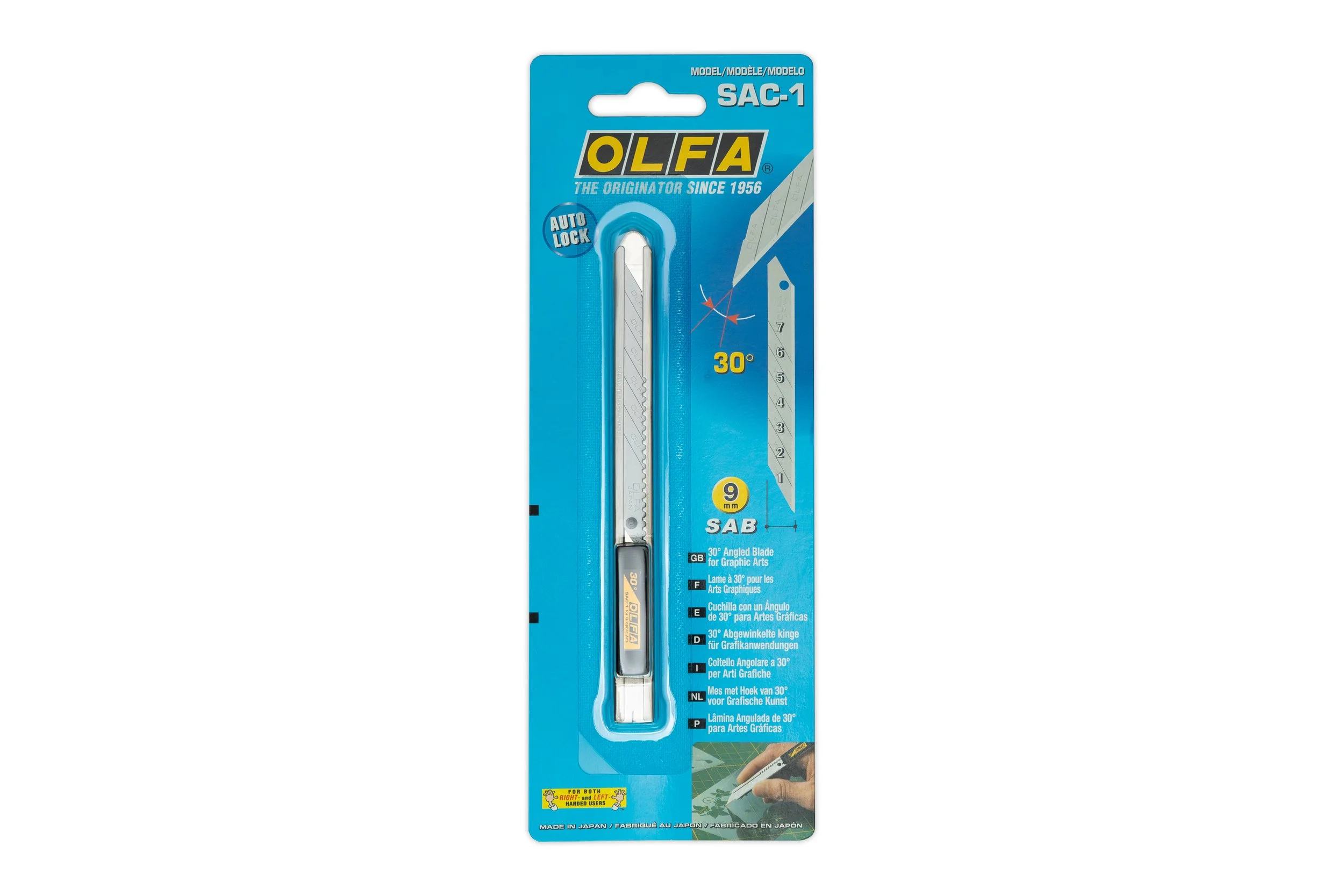 OLFA® SAC-1 Cuttermesser mit 30° Klinge