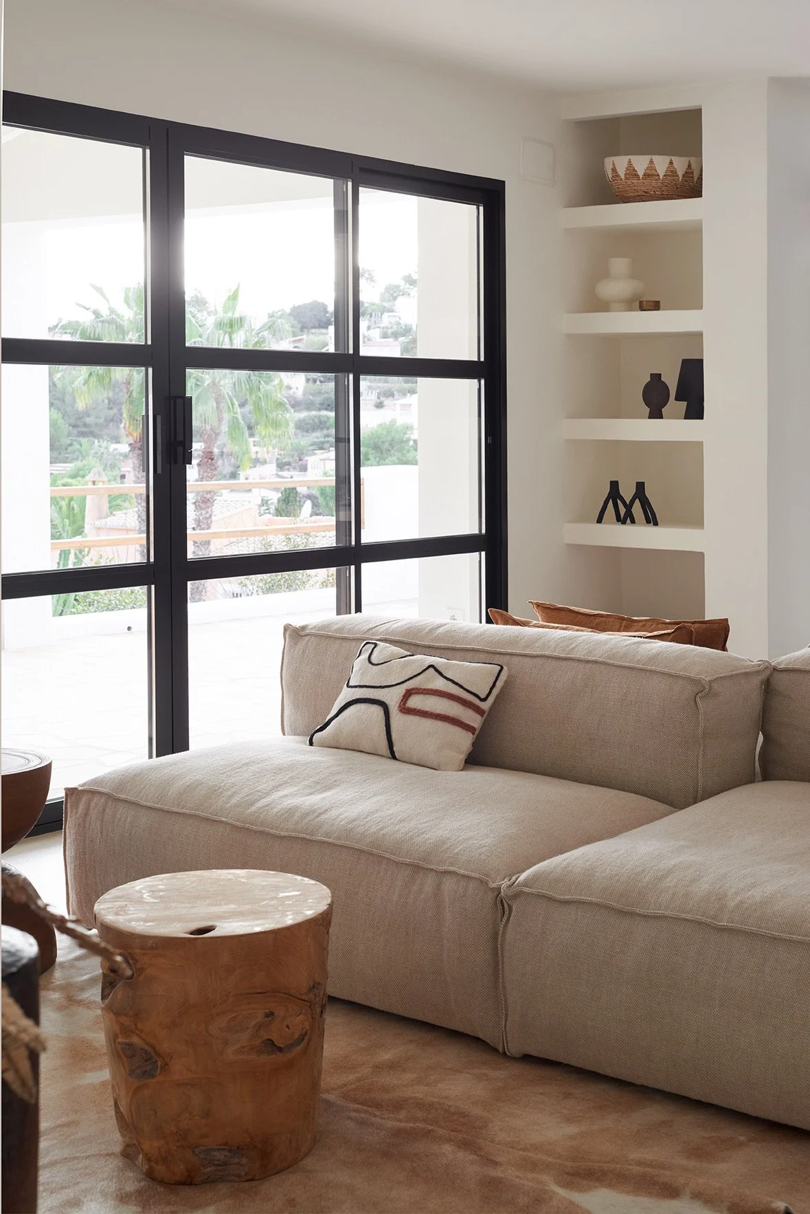 Interior furniture with decoration to style a home