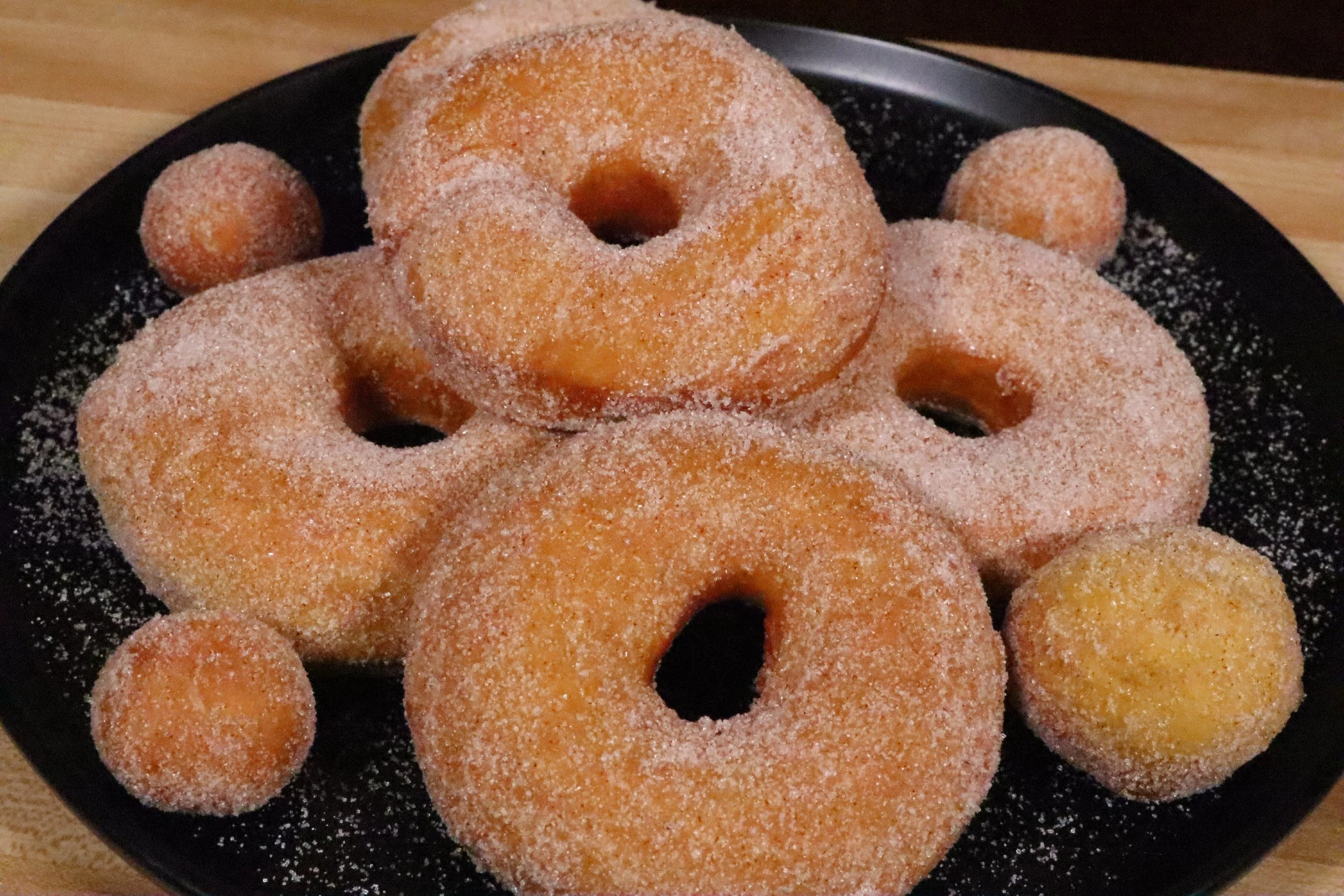 Easy Fried Pumpkin Donuts with Cinnamon Sugar
