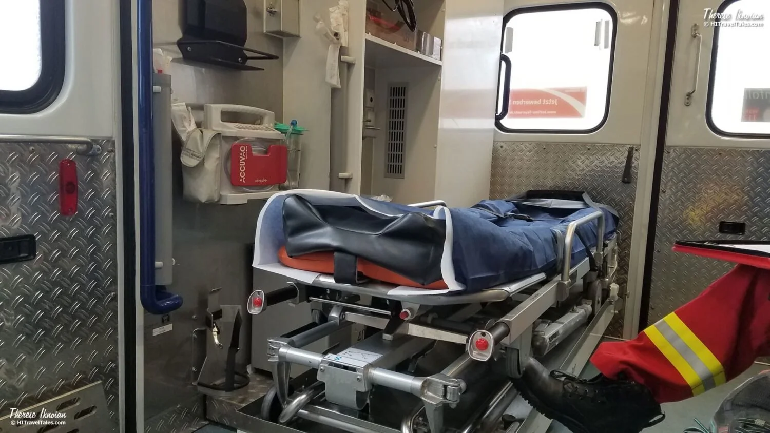 Inside an ambulance in Berlin Germany