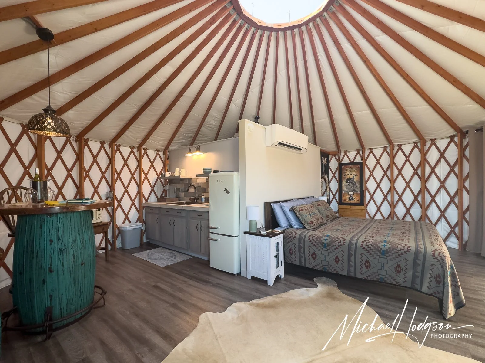 Inside the Terlingua Escondido Yurt