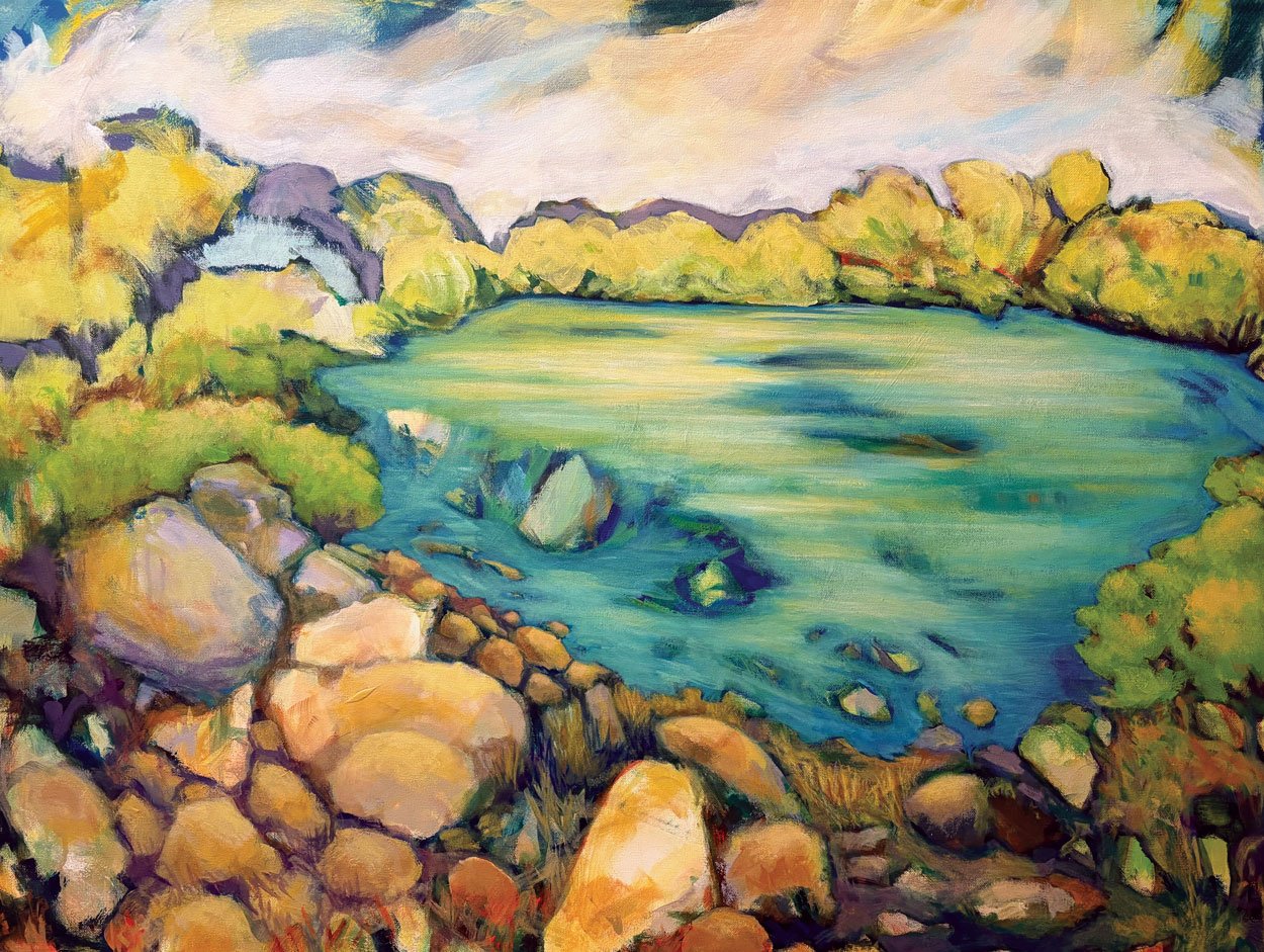 Lost Lake Afternoon #1 - 30" x 40" Acrylic on Canvas - Available