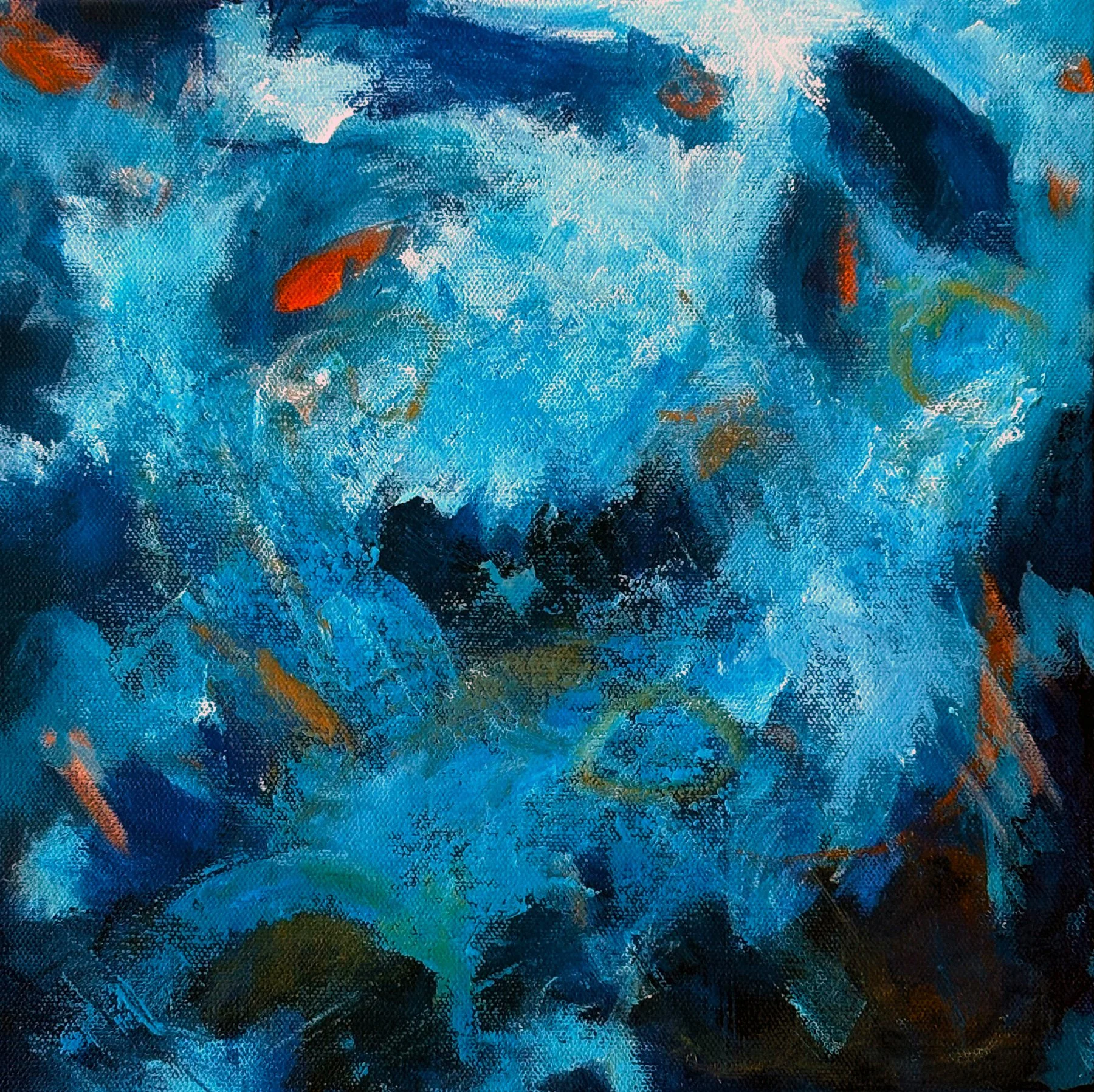 Tidal Study #1 - 12" x 12" Acrylic on canvas - available