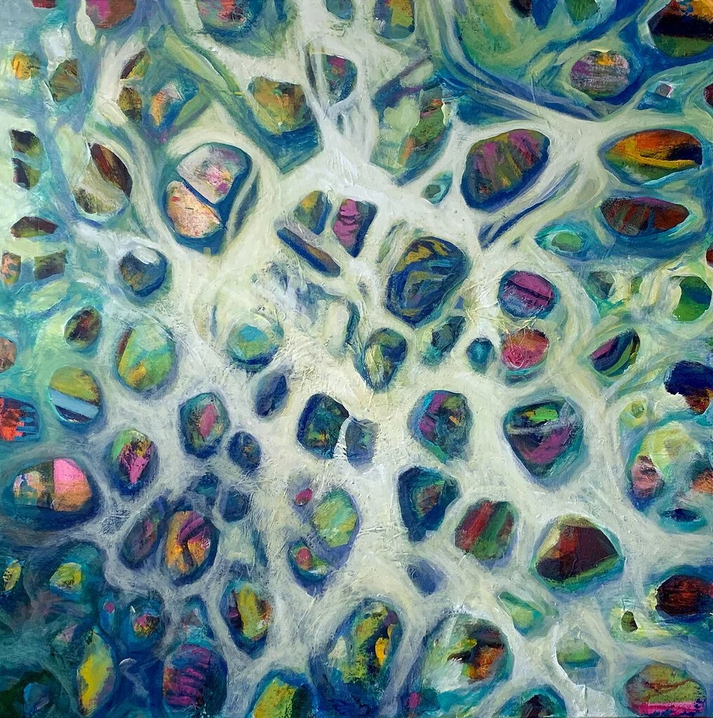 "Gathering Stones at Low Tide"